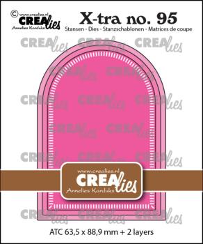 Crealies - Stanzschablone "No. 95 ATC Arch with Little Stripes" X-tra Dies