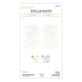 Spellbinders - Glimmer Hot Foil Plate & Dies "Sparkle Background"