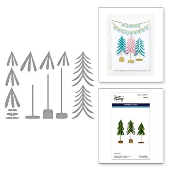 Spellbinders - Stanzschablone "Whimsical Bottle Brush Trees" Dies