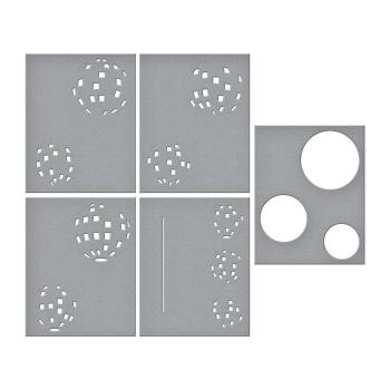 Spellbinders - Schablone "Layered Disco Impressions" Stencil