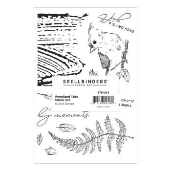 Spellbinders - Stempelset "Woodland Tales Sentiments" Clear Stamps