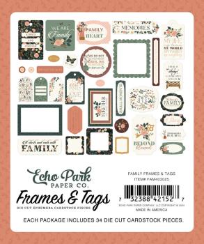 Echo Park - Stanzteile & Anhänger "Family" Frames & Tags 