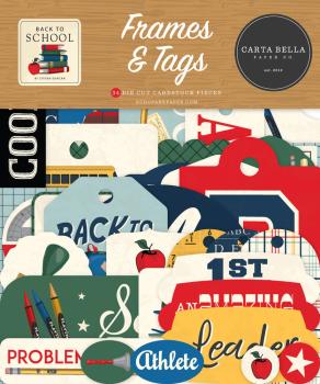 Carta Bella - Stanzteile & Anhänger "Back To School" Ephemera Frames & Tags