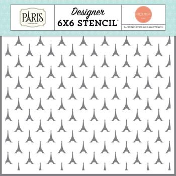 Carta Bella - Schablone 6x6 Inch "Eiffel Tower" Stencil