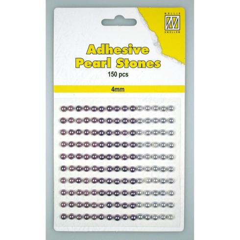 Nellie Snellen - Halbperlen "Violet" Adhesive Pearl Stones