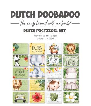 Dutch Doobadoo - Stanzteile "Welcome to the Jungle" Die Cut Sheet 29,7x21 cm