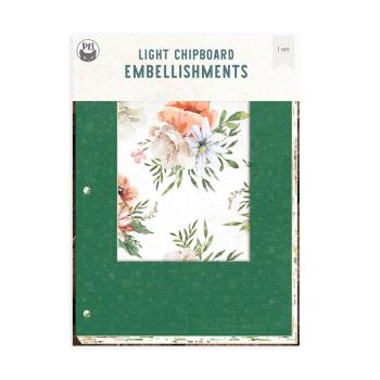 Piatek P13 - Light Chipboard Album Base w/Papers 6x8 Inch "Frame"