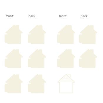 Piatek P13 - Light Chipboard Album Base w/Papers 6x8 Inch "Small House"