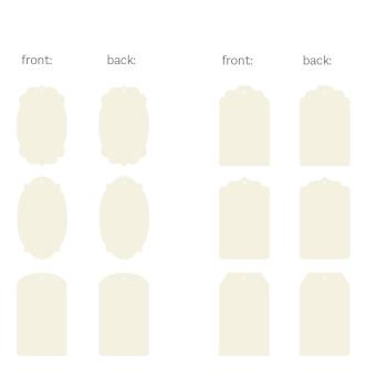 Piatek P13 - Light Chipboard Album Base w/Papers 6x8 Inch "Tags"
