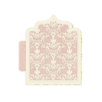 Piatek P13 - Light Chipboard Album Base w/Papers 8x8 Inch "Vintage Window Shutter"