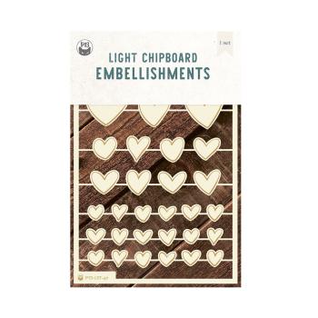 Piatek P13 - Stanzteile "Love Stories" Chipboard Embellishments 04