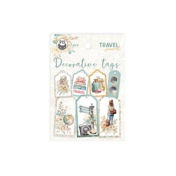Piatek P13 - Stanzteile "Travel Journal" Decorative Tags 03