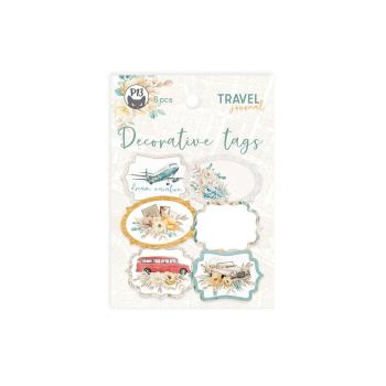 Piatek P13 - Stanzteile "Travel Journal" Decorative Tags 04