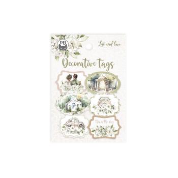 Piatek P13 - Stanzteile "Love and Lace" Decorative Tags 04