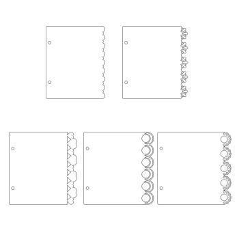 Piatek P13 - Light Chipboard Album Base w/Papers 6x6 Inch "Love and Lace"