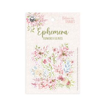 Piatek P13 - Stanzteile "Believe in Fairies" Die Cuts Ephemera Flower & Leaves 