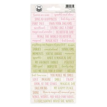 Piatek P13 - Aufkleber "Believe in Fairies" Chipboard Sticker 01