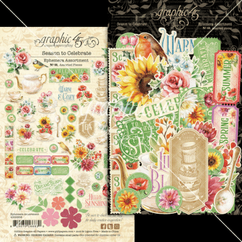 Graphic 45 - Stanzteile "Season to Celebrate" Ephemera