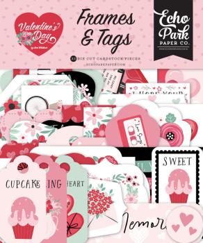 Echo Park - Stanzteile & Anhänger "Valentine's Day" Frames & Tags 