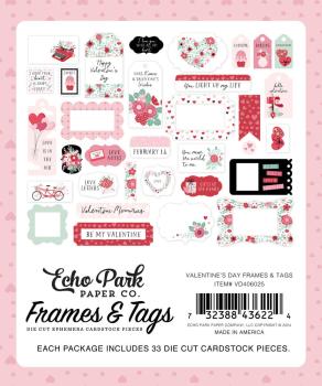 Echo Park - Stanzteile & Anhänger "Valentine's Day" Frames & Tags 