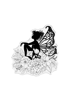 Crafters Companion - Stempelset & Stanzschablone "Among the Wildflowers" Stamp & Dies