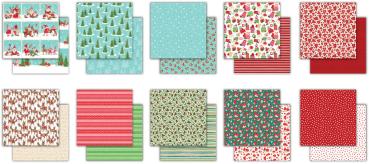 Craft Consortium - Designpapier "It´s Snome Time" Paper Pad 12x12 Inch - 40 Bogen