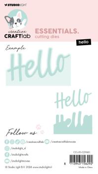 Creative Craft Lab - Studio Light - Stanzschablone "Hello" Dies