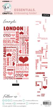 Creative Craft Lab - Studio Light - Prägefolder "Citytrip" Embossingfolder 
