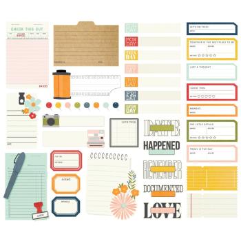 Simple Stories - Stanzteile "For The Record" Journal Bits & Pieces 