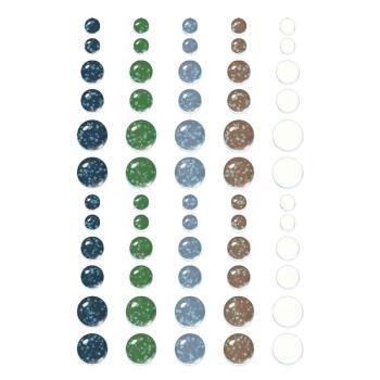 Simple Stories - Enamel Dots "Simple Vintage Fresh Snow" 60 Stück 