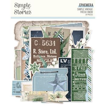 Simple Stories - Stanzteile "Simple Vintage Fresh Snow" Die Cuts