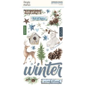 Simple Stories - Aufkleber "Simple Vintage Fresh Snow" Chipboard Sticker 