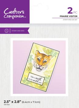 Crafters Companion - Stempelset & Stanzschablone "Prairie Visitor" Stamp & Dies