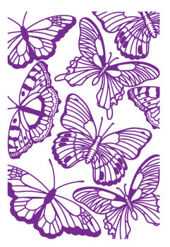 Crafters Companion - Prägefolder "Butterfly Collage" 3D Embossingfolder