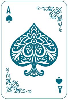 Crafters Companion - Prägefolder "Ace of Spades" 2D Embossingfolder