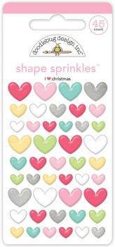 Doodlebug Design - Epoxy Sticker "Tinsel Time I Love Christmas" Shape Sprinkles