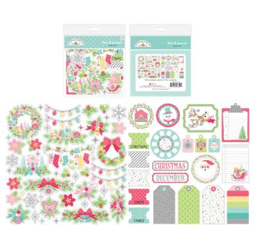 Doodlebug Design - Stanzteile "Tinsel Time" Bits & Pieces