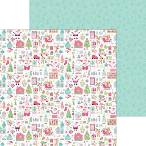 Doodlebug Design - Designpapier  "Tinsel Time " Paper Pack 12x12 Inch - 12 Bogen
