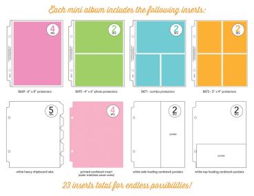 Doodlebug Design "Tangerine" Mini Album 6x8 Inch