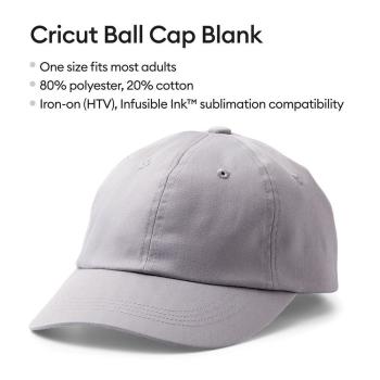Cricut Cappy "Gray" Ball Cap