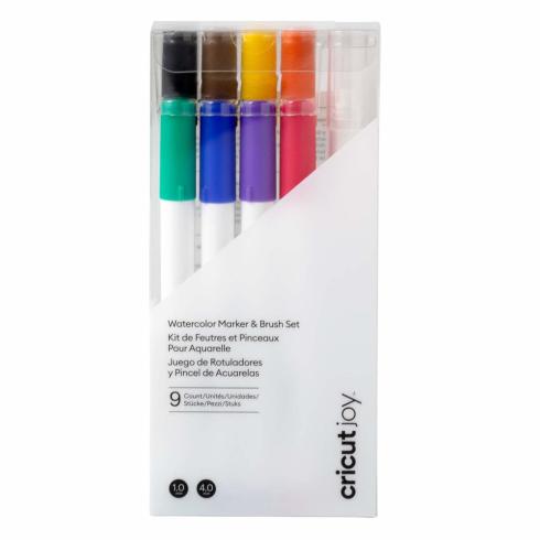 Cricut Joy - Aquarellstifte - Watercolor 1.0 Marker & 4.0 Brush 9er Set