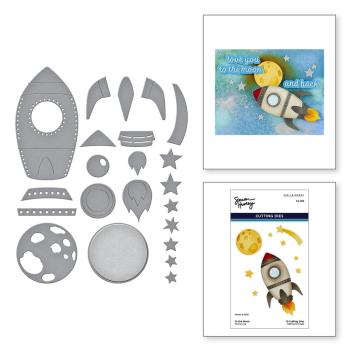 Spellbinders - Stanzschablone "To the Moon Etched" Dies by Simon Hurley