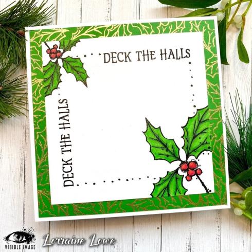Visible Image - Stempelset A6 "Sketched Holly" Clear Stamps