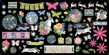 Graphic 45 - Stanzteile "Spring is in the Air" Ephemera
