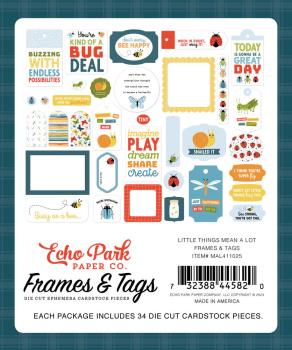 Echo Park - Stanzteile & Anhänger "Little Things Mean A Lot" Frames & Tags 