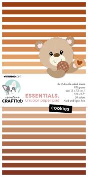 Creative Craft Lab - Studio Light - Friendz Designpapier "Cookies" Paper Pack 15x7,5 cm - 36 Bogen