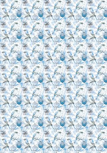 Ciao Bella - Pergamentpapier "Elegance of Blue" Vellum A4 - 6 Bogen