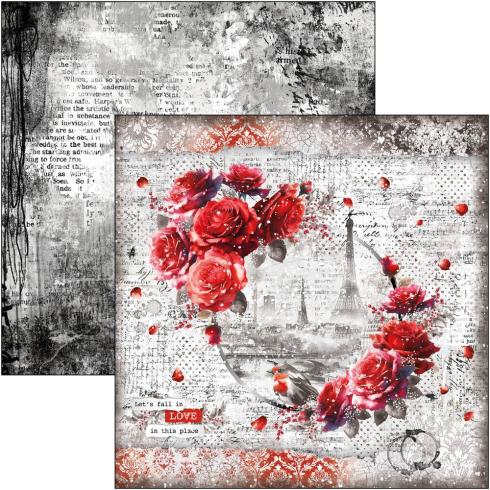 Ciao Bella - Designpapier "Paris Je t'aime" Patterns Paper Pack 12x12 Inch - 8 Bogen