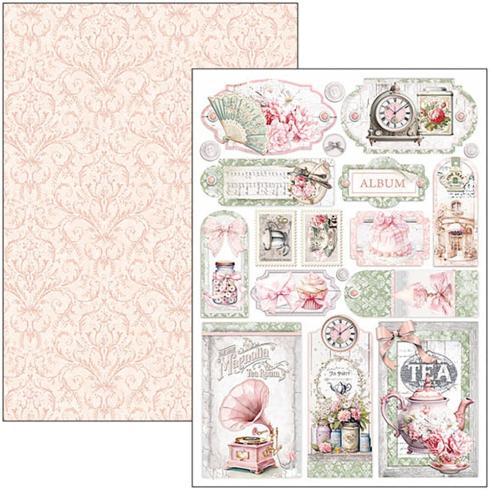 Ciao Bella - Stanzteile "Timeless Moments" Creative Pad A4 - 9 Bogen