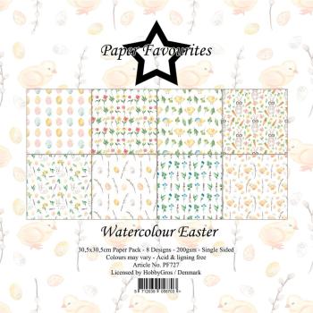 Paper Favourites - Designpapier "Watercolour Easter" Paper Pack 12x12 Inch 8 Bogen